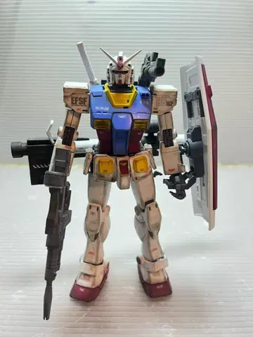 MG THE ORIGIN RX-78-2 건담 웨더링 전체 페인팅 완성품