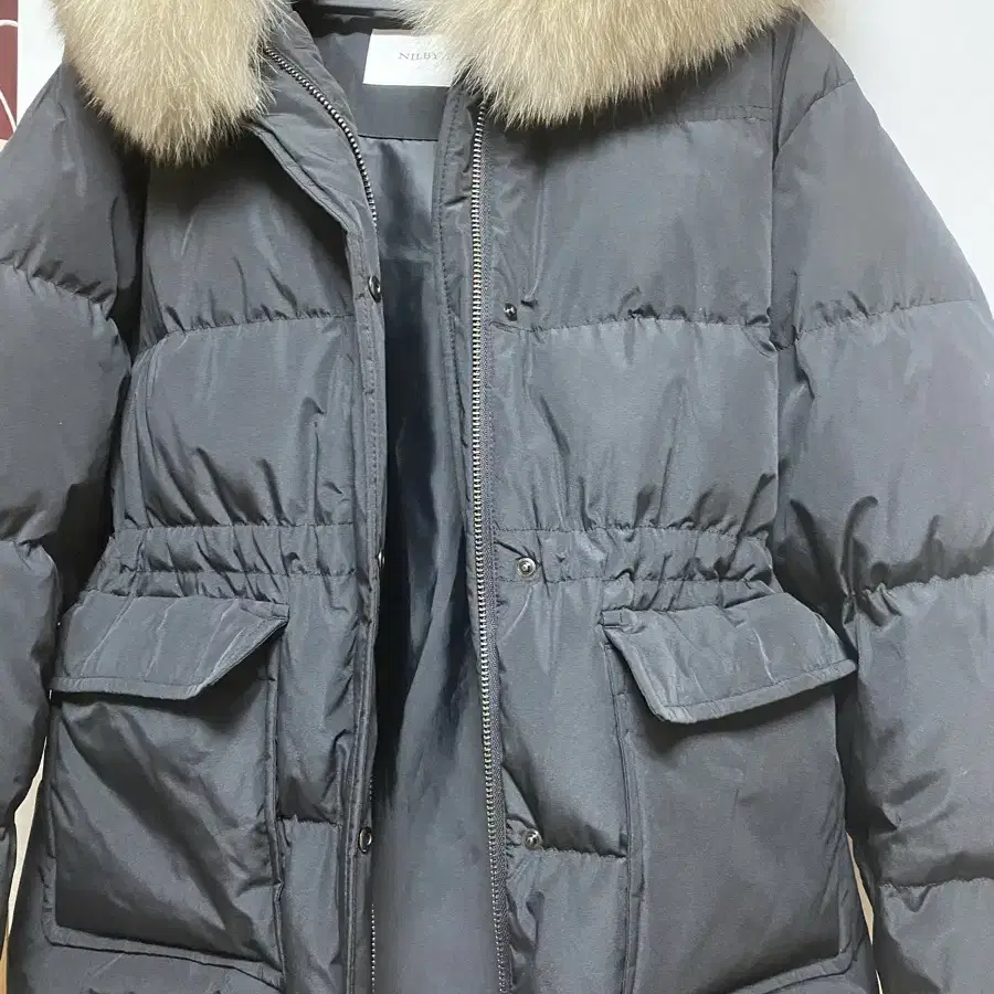 닐바이피 24WN fox down half coat [BK]