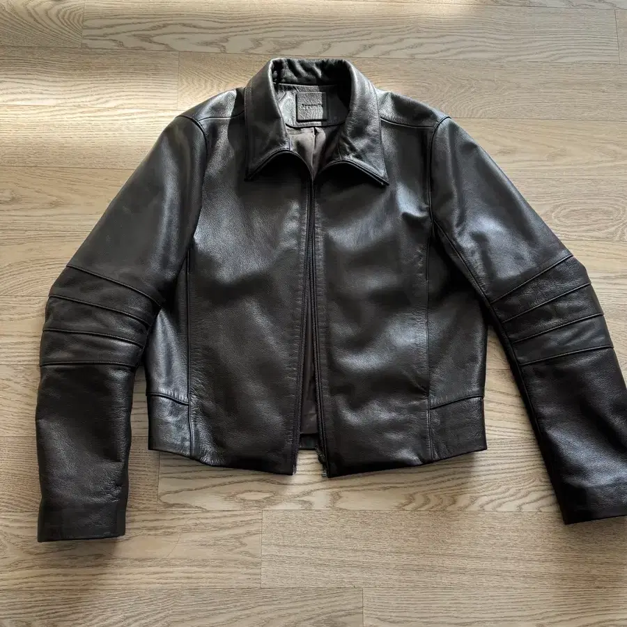 머듈 레더 브라운 appendix leather jacket /brow