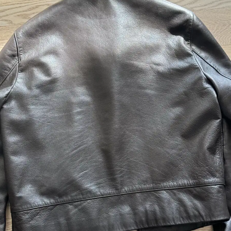 머듈 레더 브라운 appendix leather jacket /brow