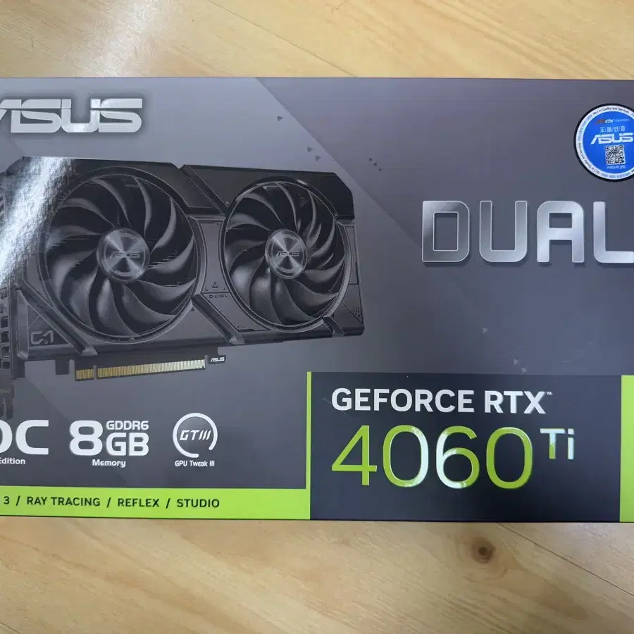 아수스 RTX 4060 Ti O8G EVO OC D6 8GB