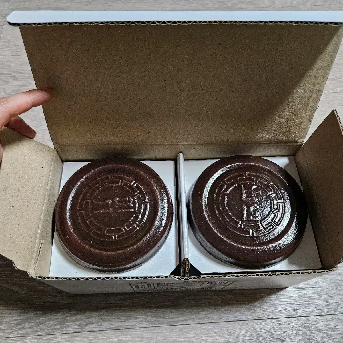 옹기 양념단지 4pcs *새상품