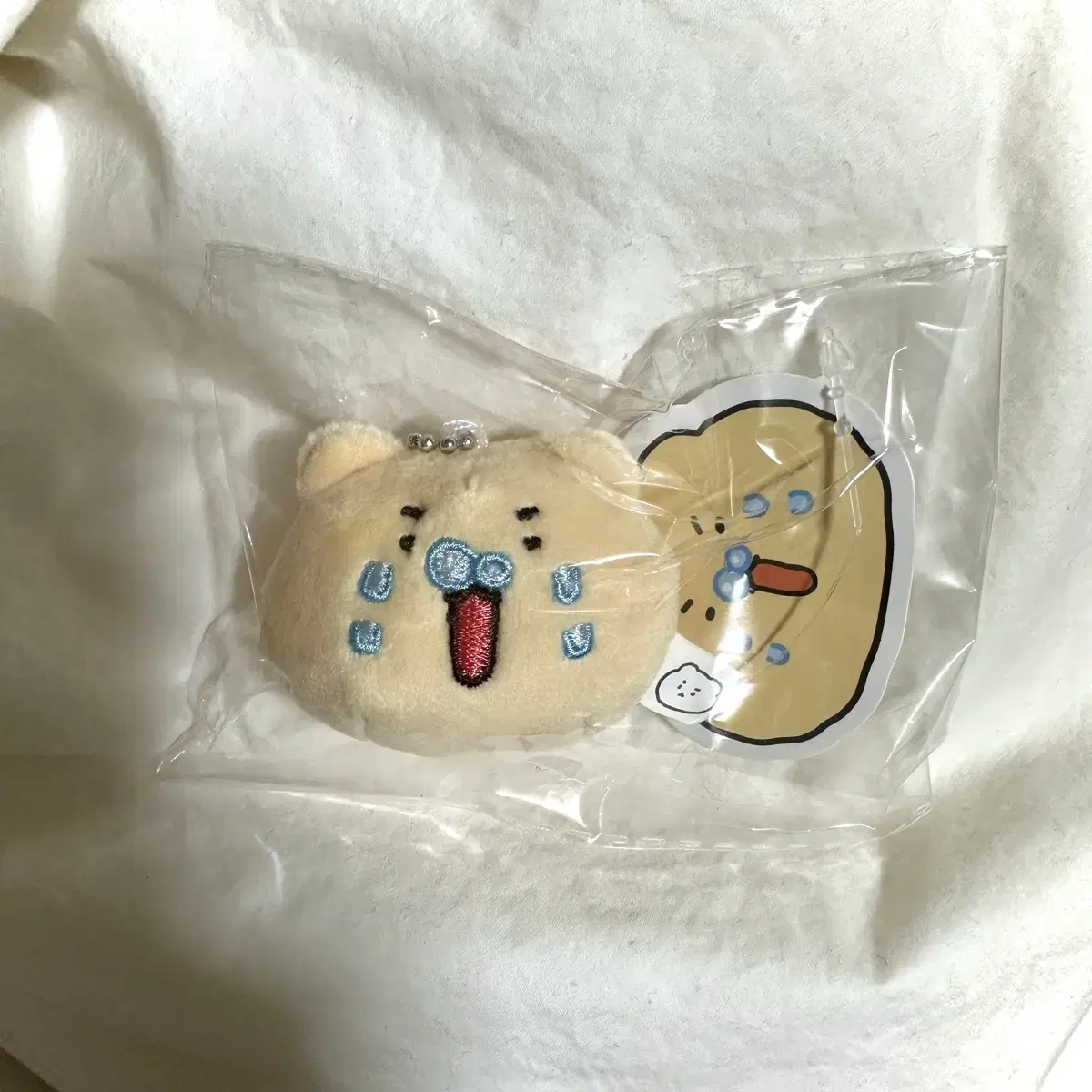 [미개봉] 부아앙 망그러진 곰 얼굴 인형 키링 망곰 망글곰