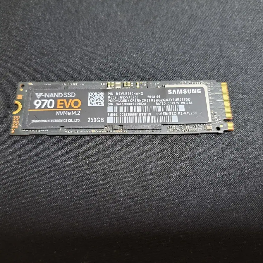 삼성 970 EVO NVME SSD 250GB