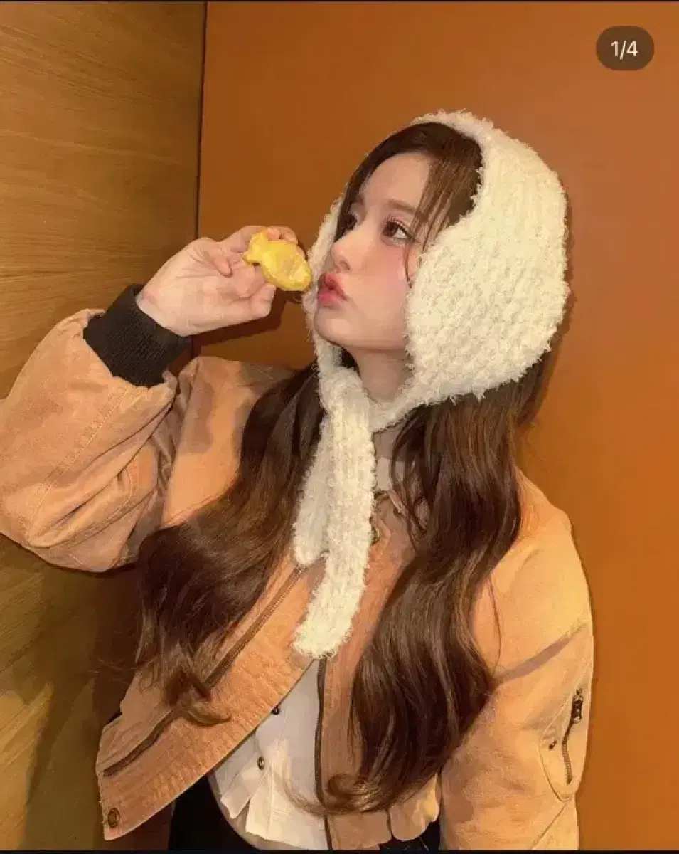 펀프롬펀 엔믹스 설윤 TEXTURED KNIT EARMUFFS 귀도리