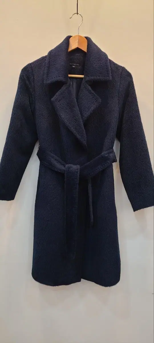 Haute Bling M Navy Suri Alpaca100 Wool Coat