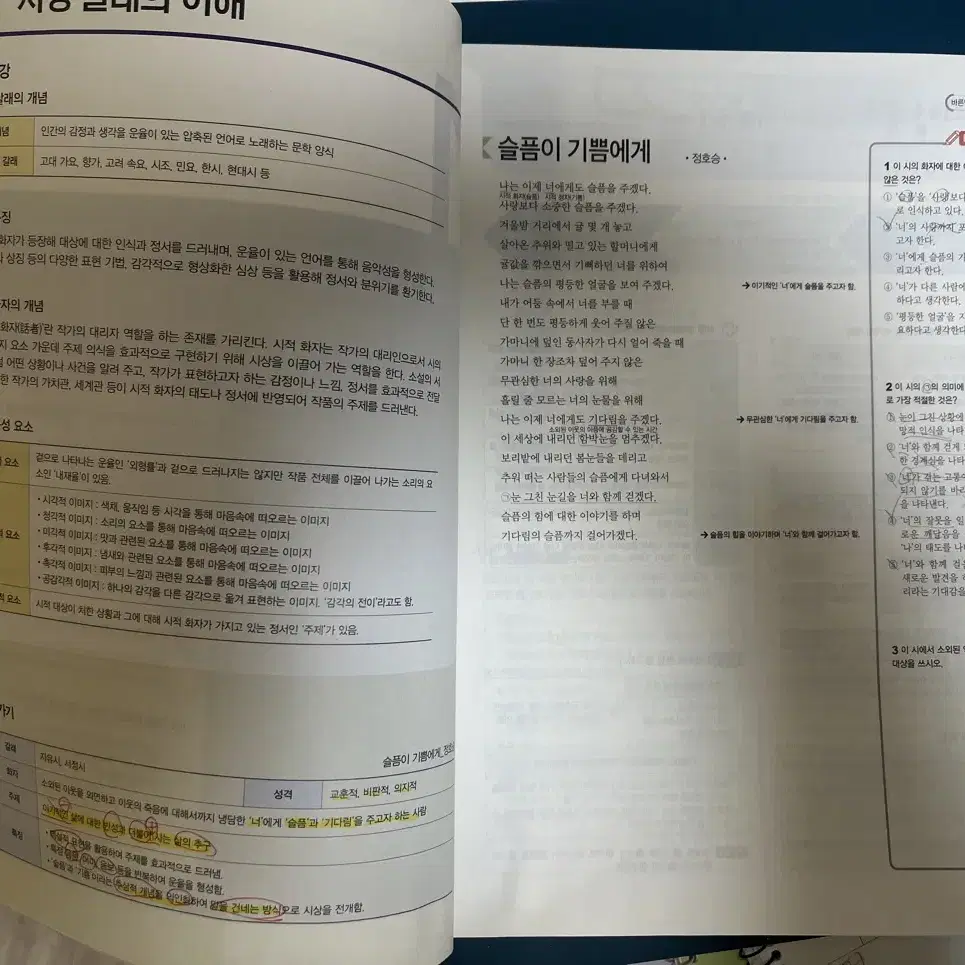 고1 국어 미래엔 상 평가문제집