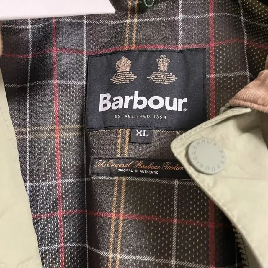 [새제품] Barbour 바버 스페이 샤워프루프 자켓 XL사이즈