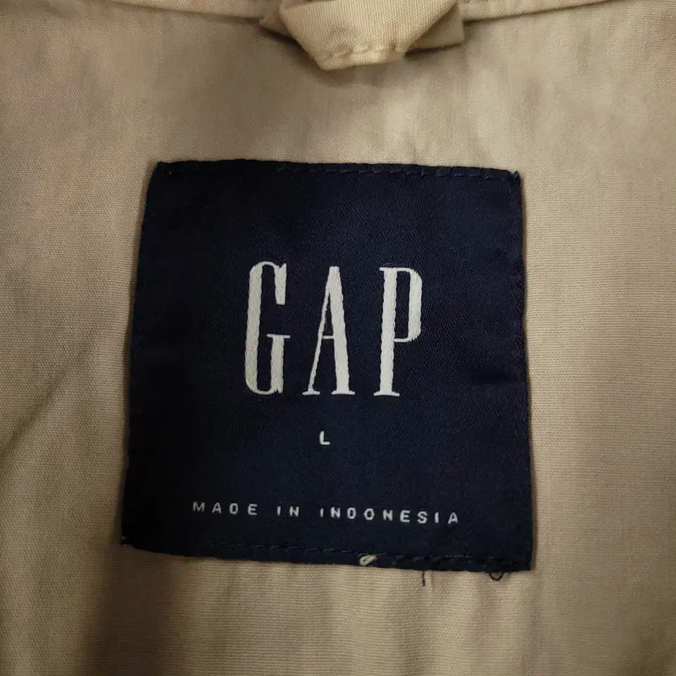 GAP 갭 아이보리 투포켓 코튼100 헌팅자켓 캐주얼자켓 L