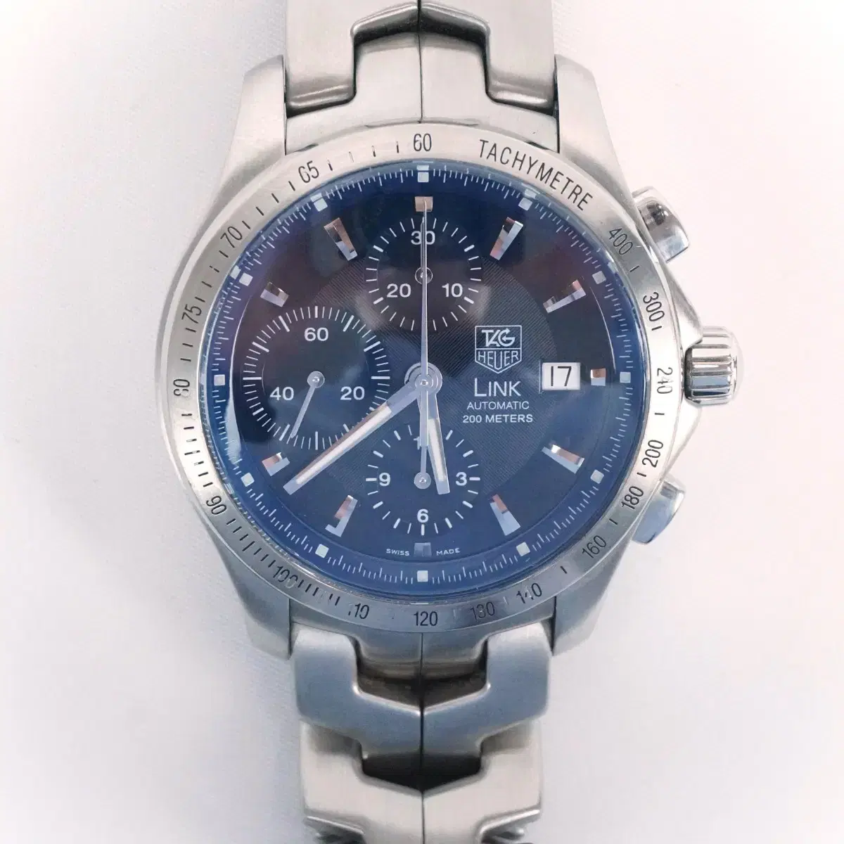 TAG Heuer Link Blue Plate Chronograph CJF2114