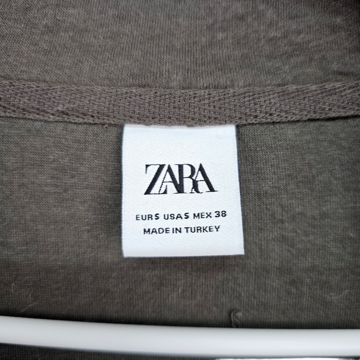 [S] ZARA 자라 반집업 골지 니트 티셔츠