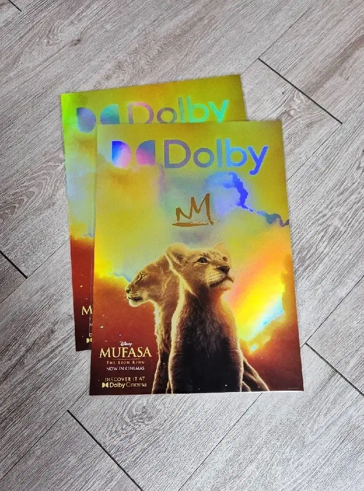 Mufasa Lion King Dolby Cinema poster A3 Dolby poster Dolby