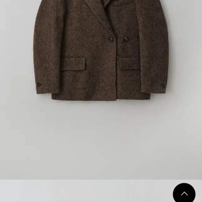 (1회착용)RRACE_Wool WideDouble Jacket_Brown