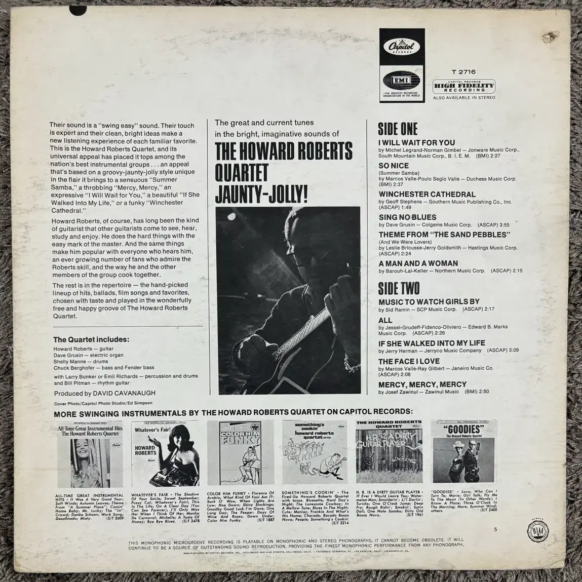 The Howard Roberts Quartet LP