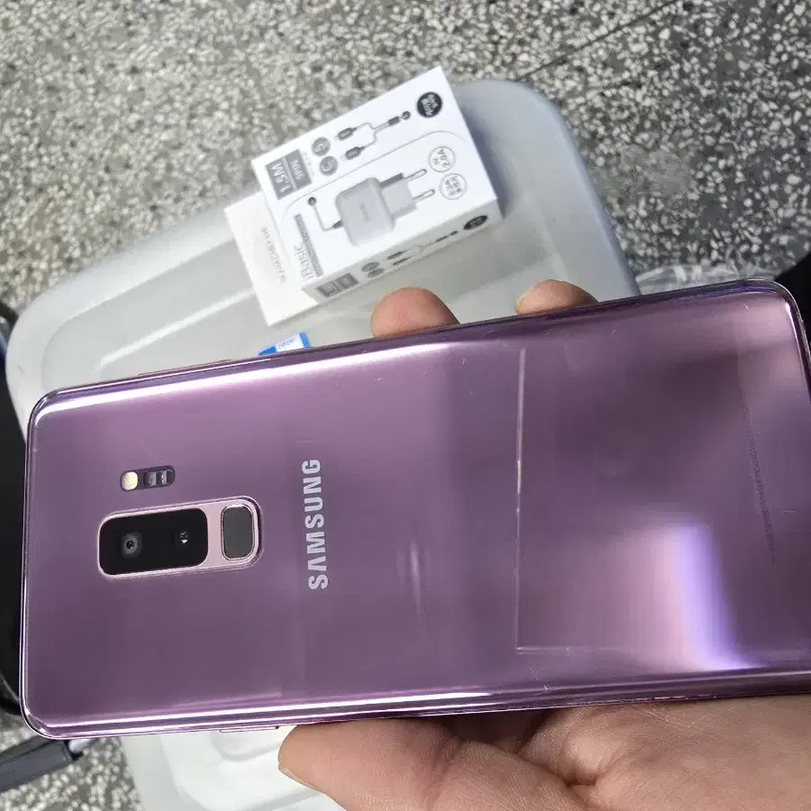 SK S9+ (G965) 256G 퍼플색상 정상해지 된 공기계 팝니다