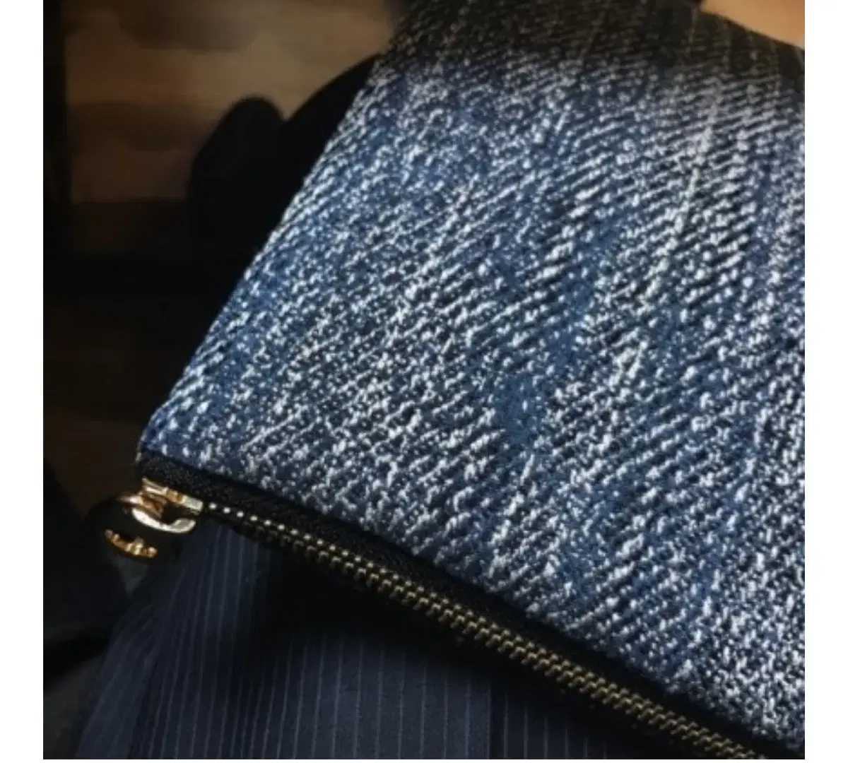 Le Creuset Swaré Clutch Bloo Jagged Denim