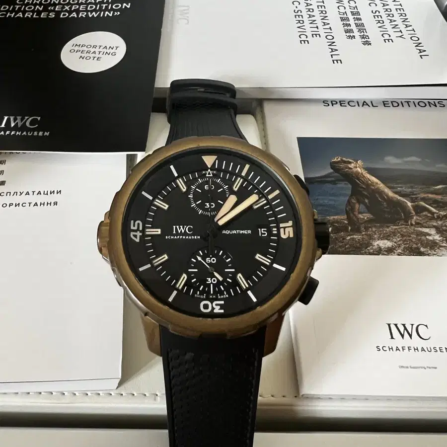 IWC 아쿠아타이머 찰스다윈 에디션