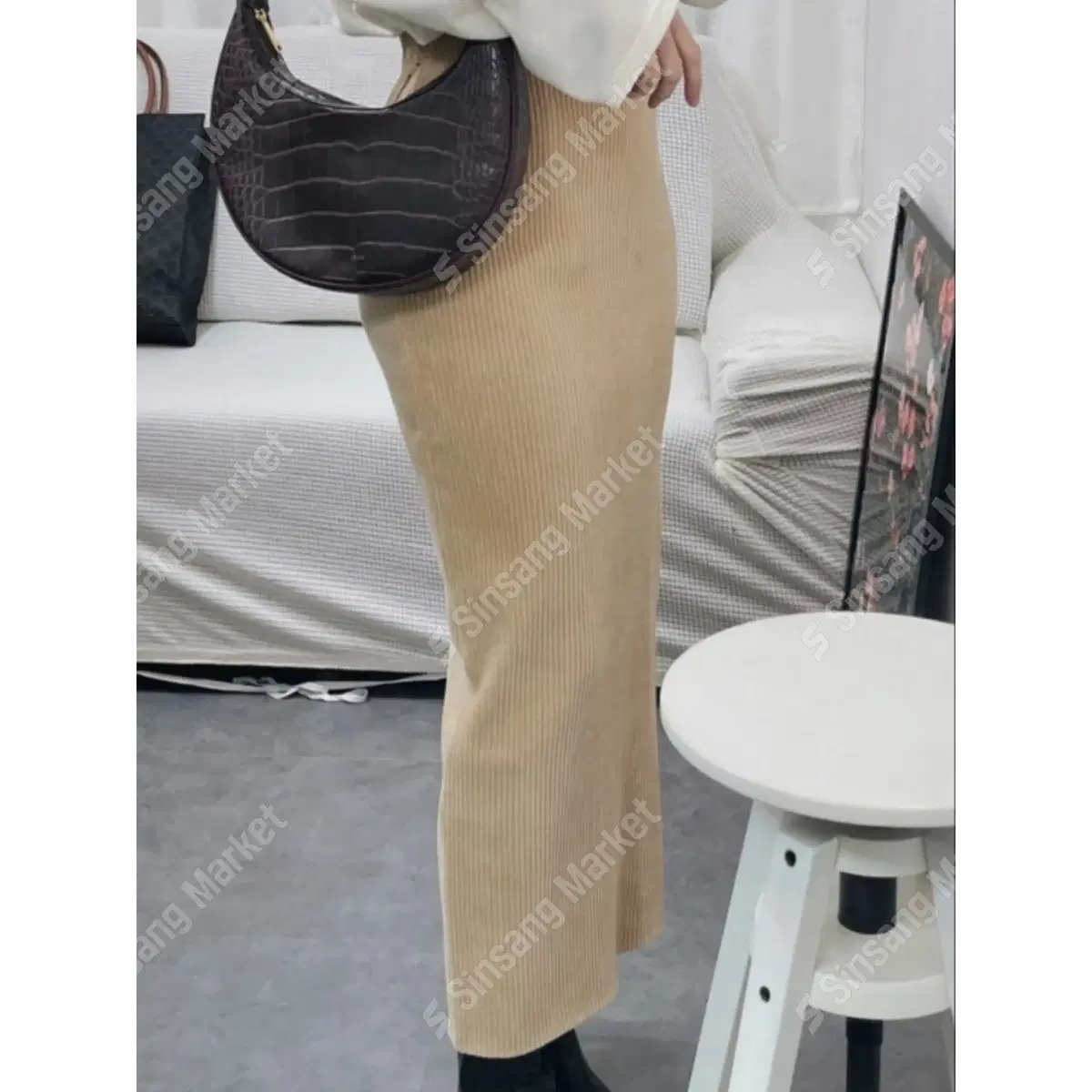 [Sale/GoldenbandingLongDeathTimesKirt] 7262. beige light khaki khaki