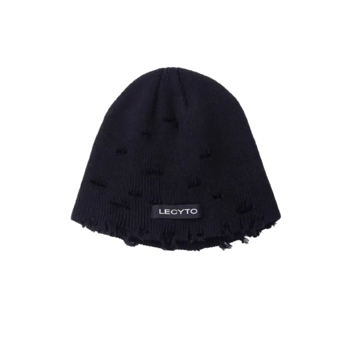 레씨토 비니 Lecyto Destroyed Logo Beanie