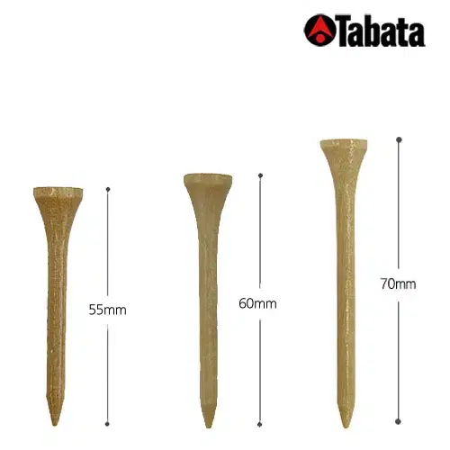 [TABATA GOLF]해외직수입 타바타 나무티/골프티 55mm/60mm