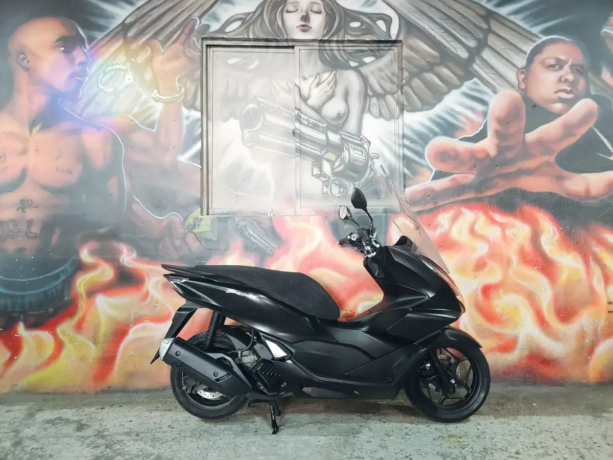 PCX125CC/21년식/43022KM/무광블랙/부산오토바이/마실용/중고