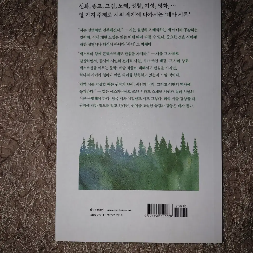 시의 숲을 거닐다 문학 시 도서