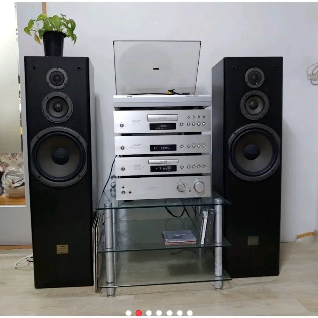 인켈 중형 4단 오디오, 스피커 턴테이블 풀세트 ( MAX 120W+12