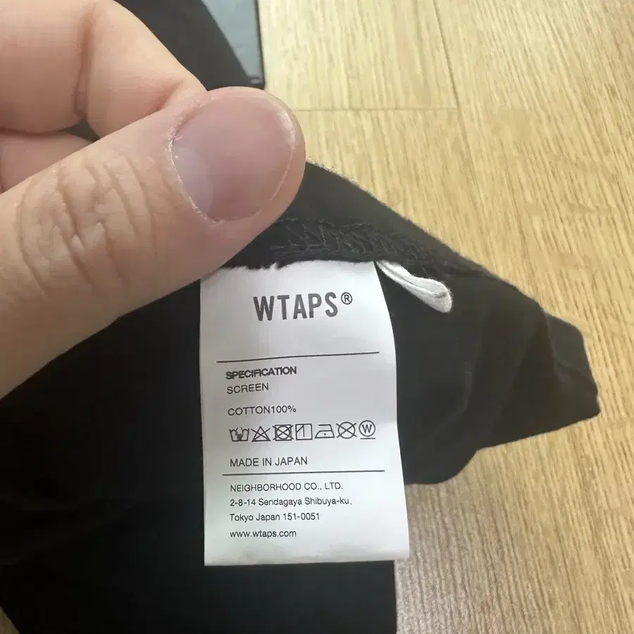 [SIZE 05]더블탭스 WTAPS 반팔 티셔츠 (블랙)