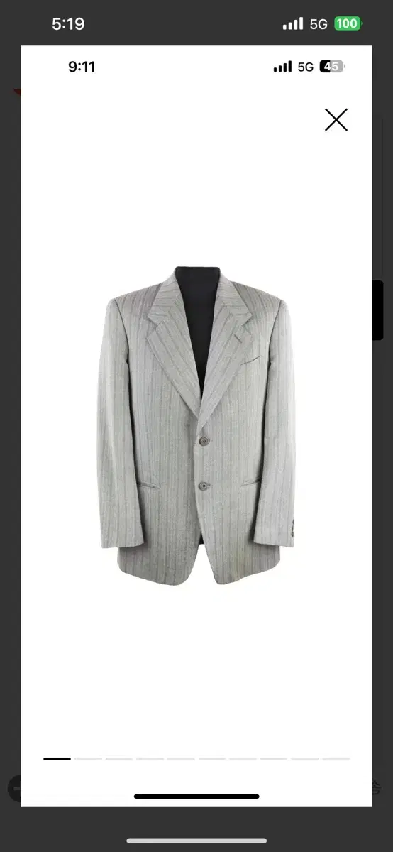 Giorgio Armani Waadrafel Gray Jacket