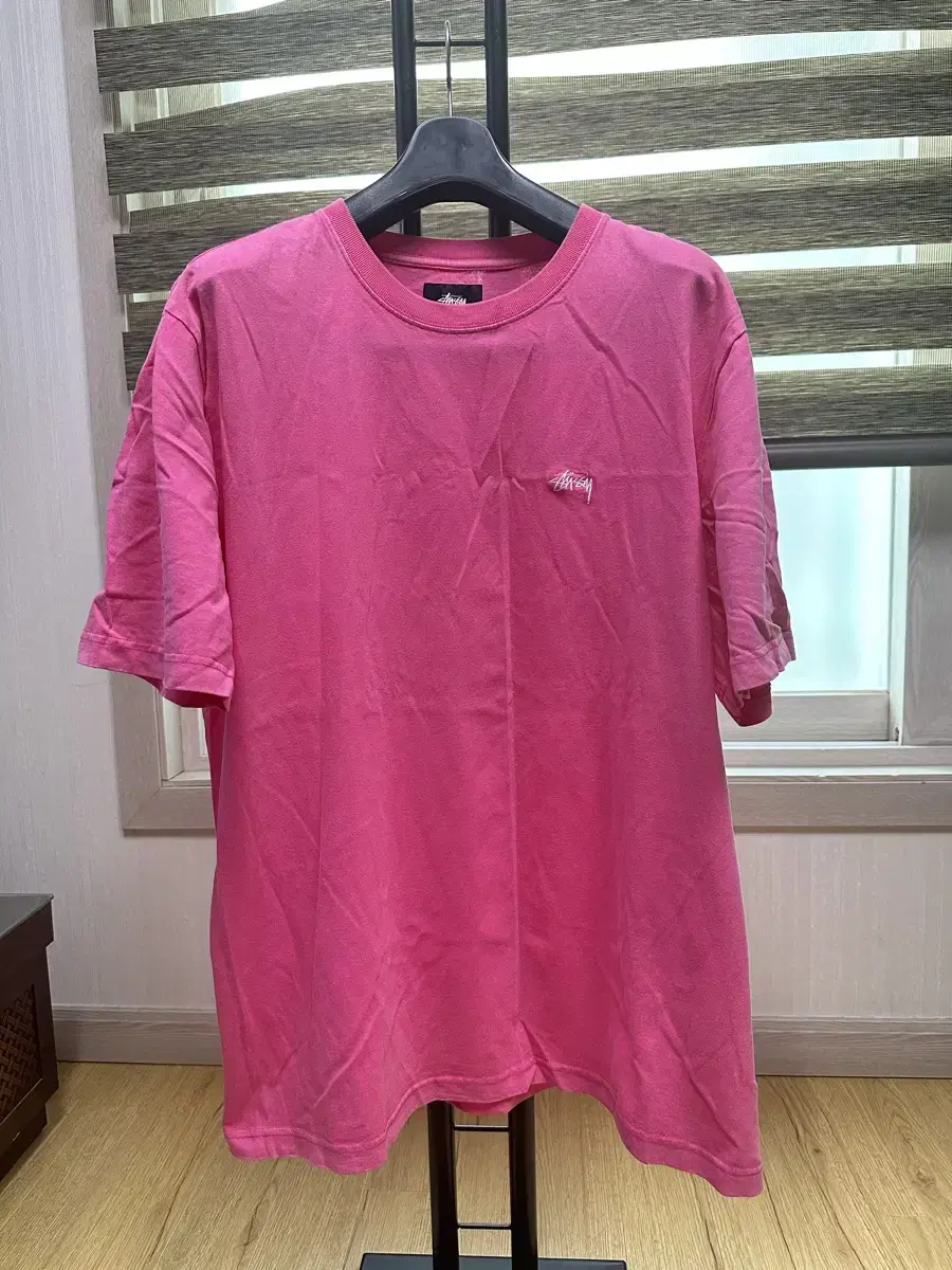 [XL]Stussy Embroidered Logo Short Sleeve T-Shirt in Pink