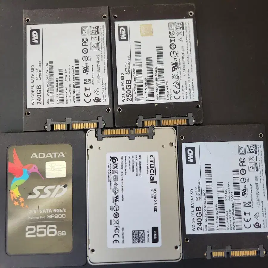 ssd<152>ssd 250g 5개묶음