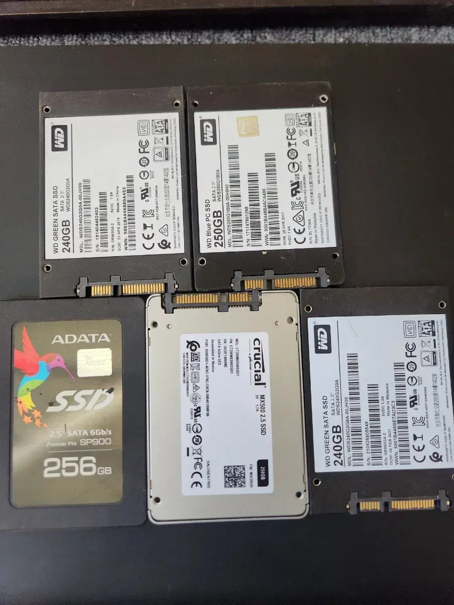 ssd<152>ssd 250g 5개묶음