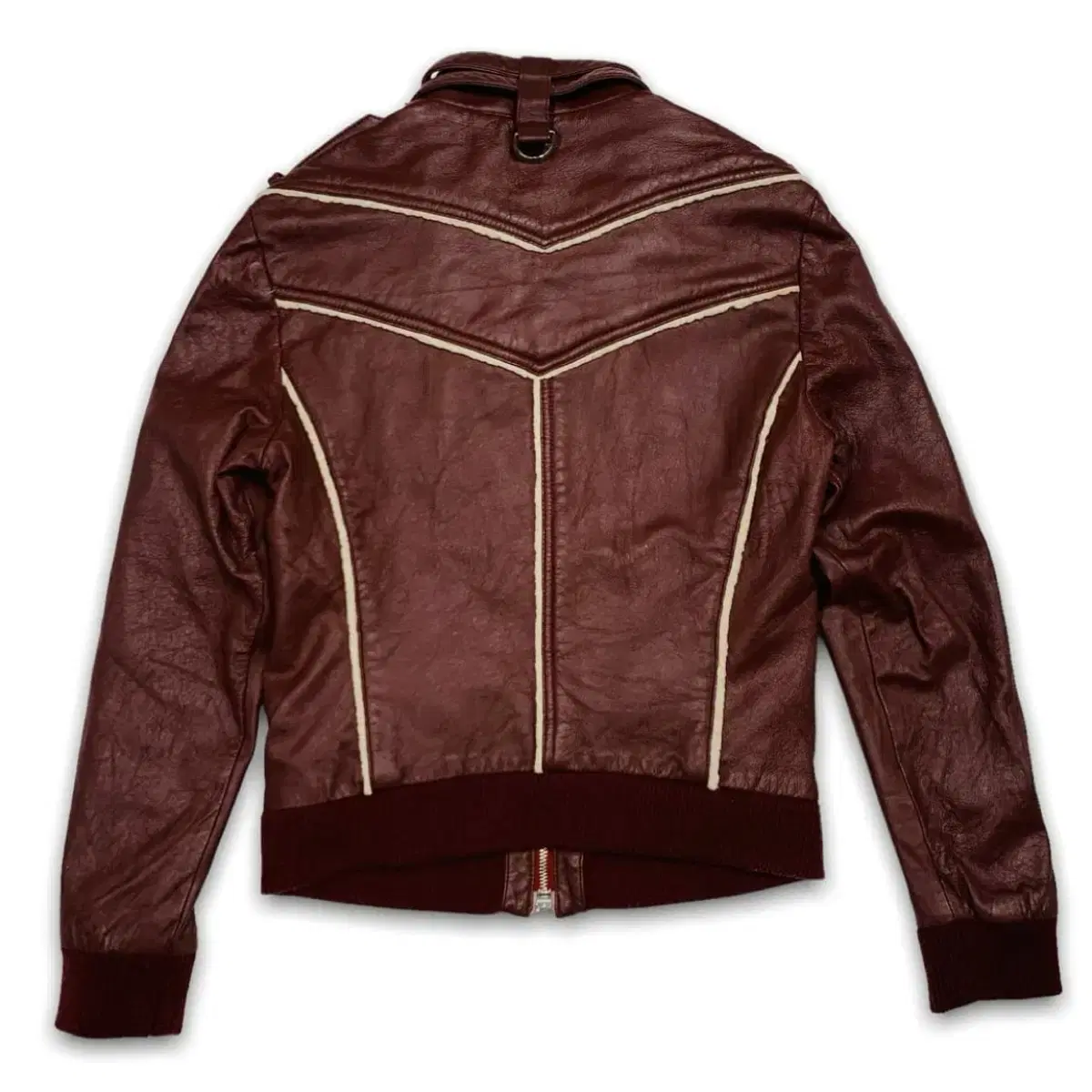 Rock Chic Red Blood Lamb Leather Jacket