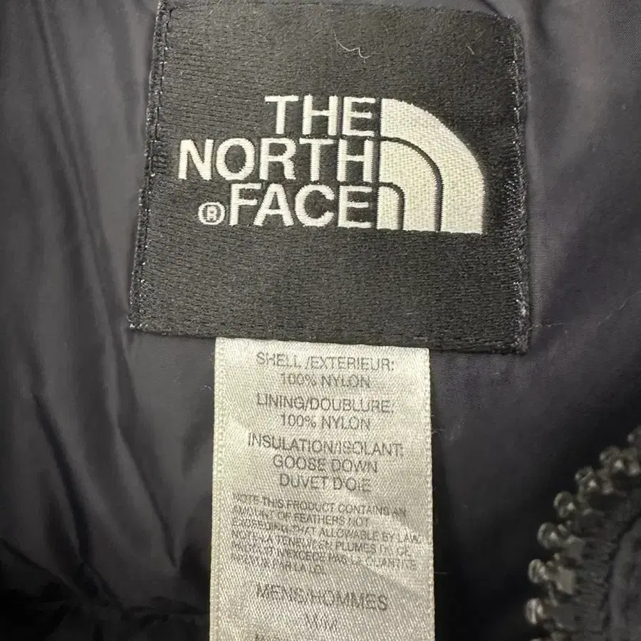 The North Face 노스페이스 90's 센터 로고 블랙 눕시 다운