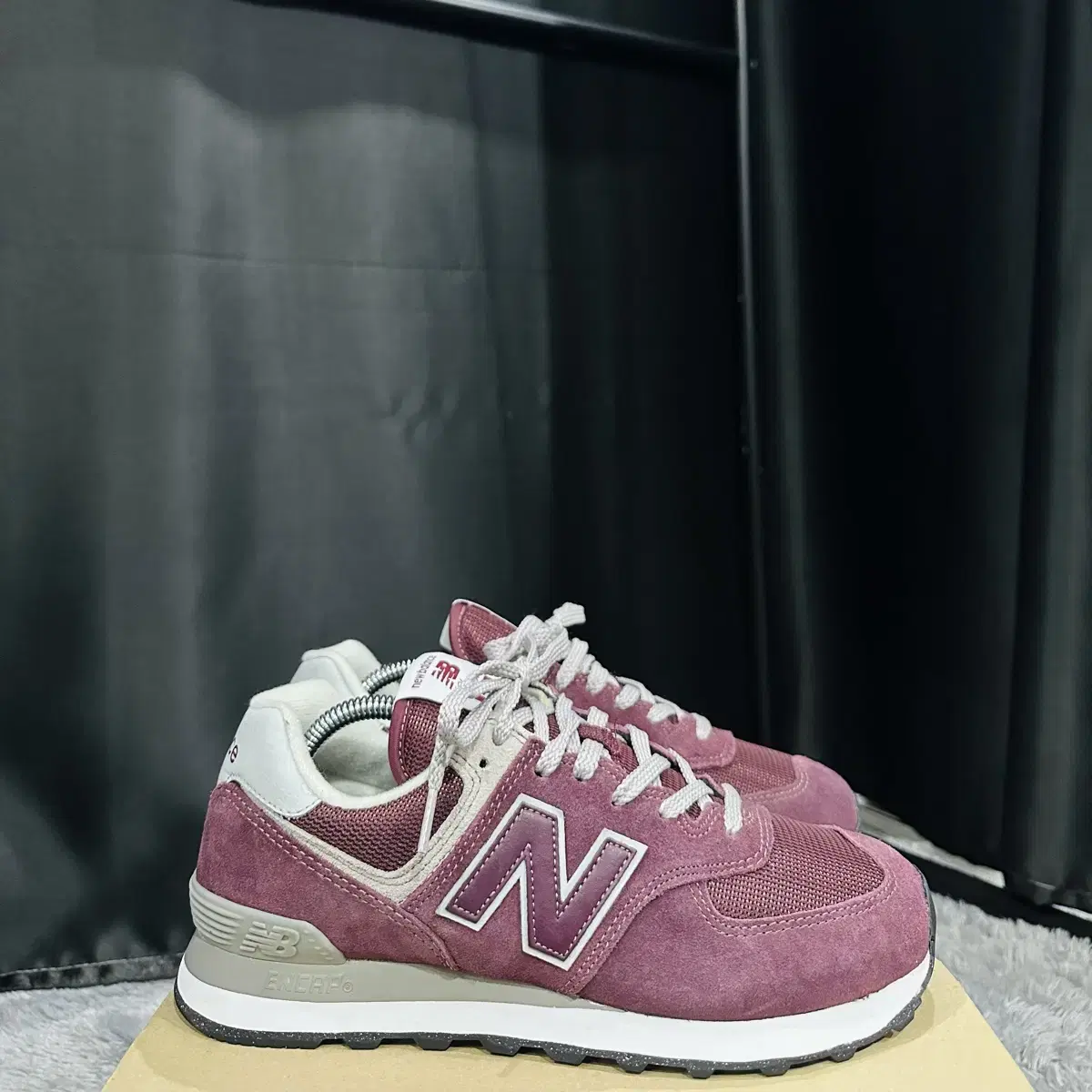 New Balance Sneakers Men's Shoes 574 Classic Burgundy 260