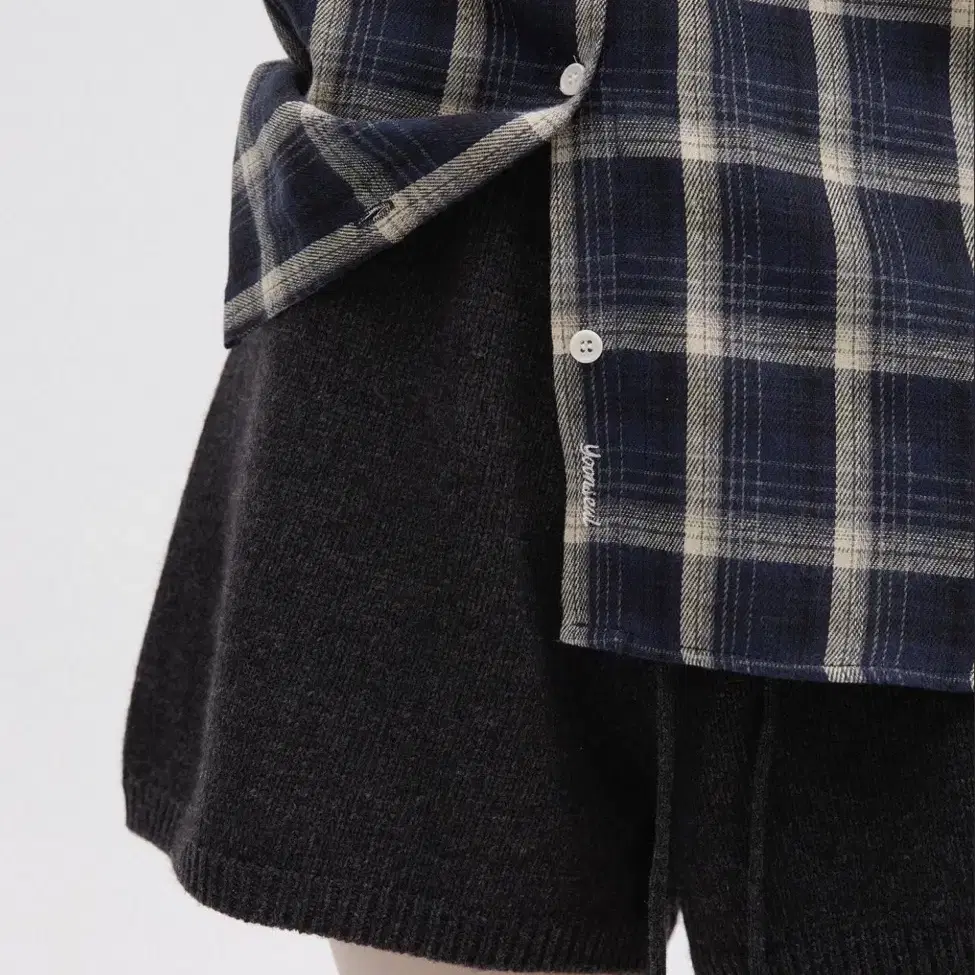 (새상품) 윤슬샵 ke knit shorts charcoal 니트 쇼츠