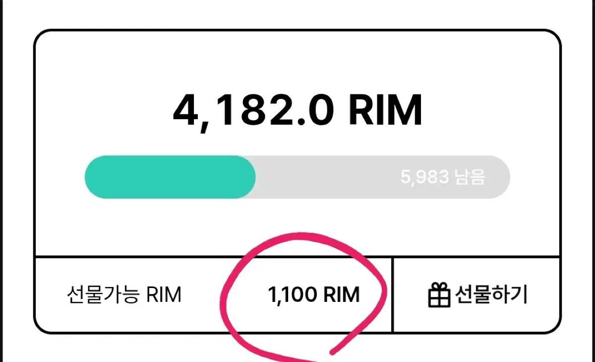 아난티 rim 림포인트 팝니다