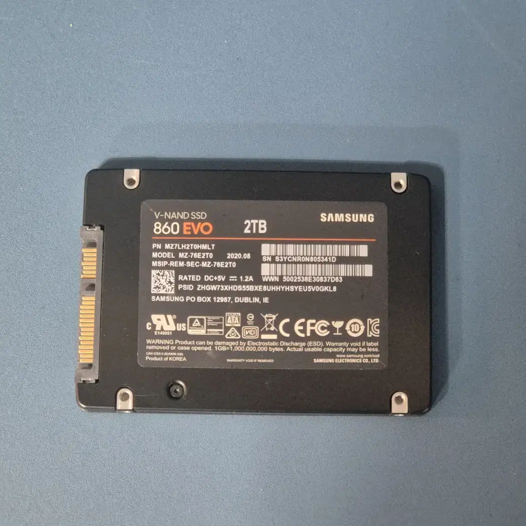 삼성전자 860 EVO 2TB 2테라 SSD SATA