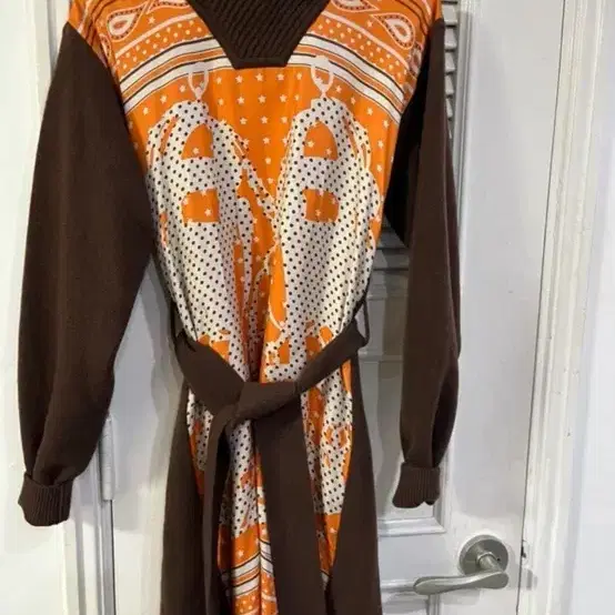 hermes 에르메스 silk wool dress 실크울 원피스