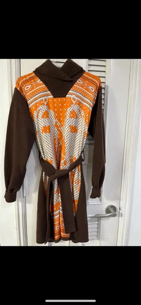 hermes 에르메스 silk wool dress 실크울 원피스