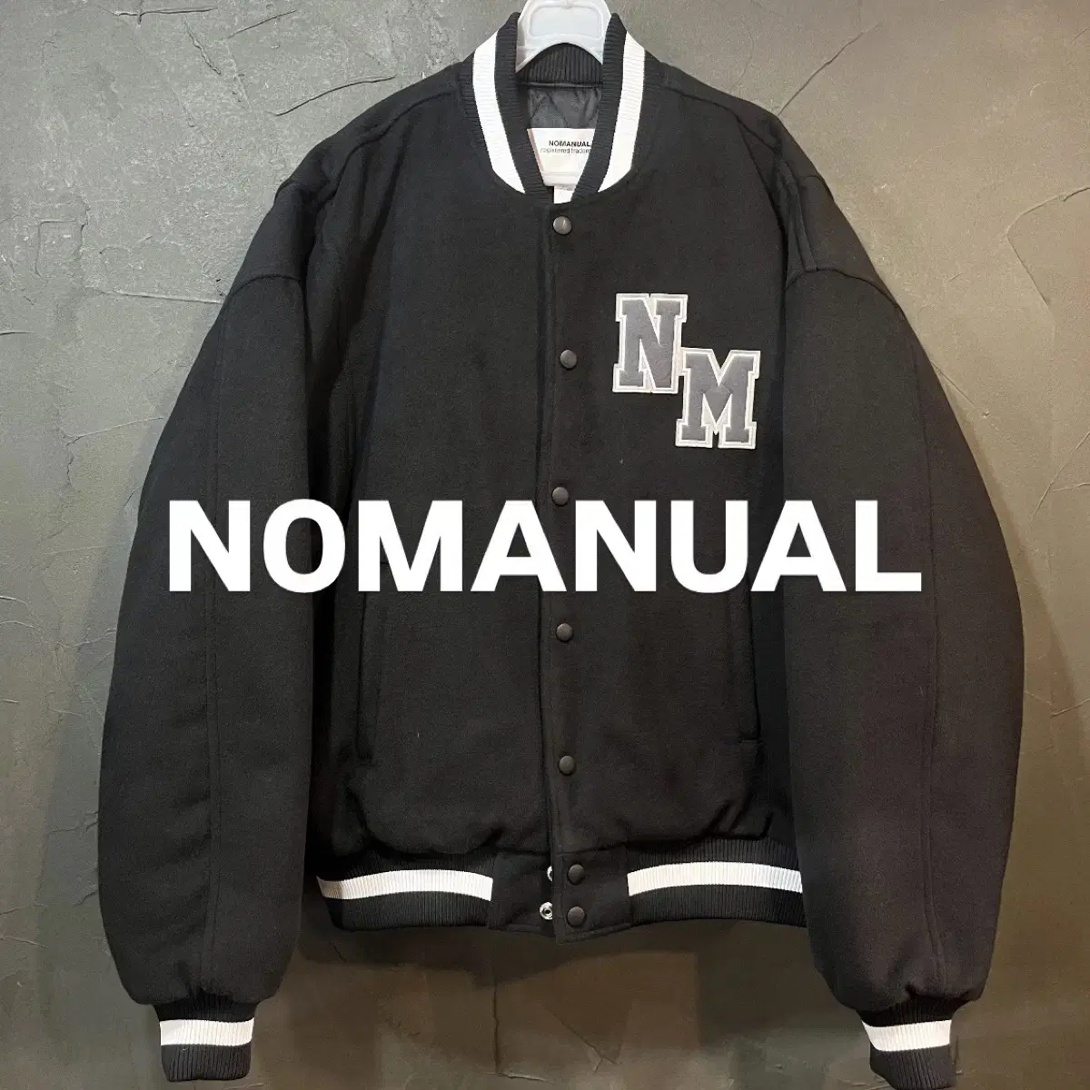 [L] NOMANUAL 노메뉴얼 바시티 자켓