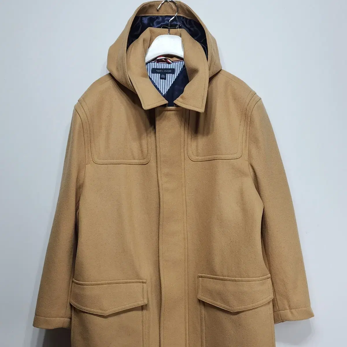 TOMMY HILFIGER TOMMY HILFIGER Wool Hooded Long Coat XL