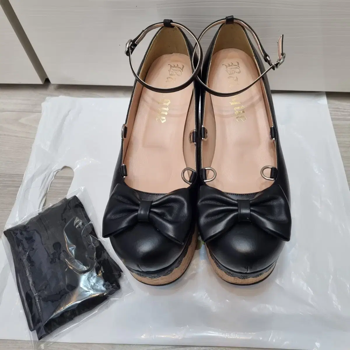 바로크 Vanilla Genoise Shoes 블랙 구두 240 판매