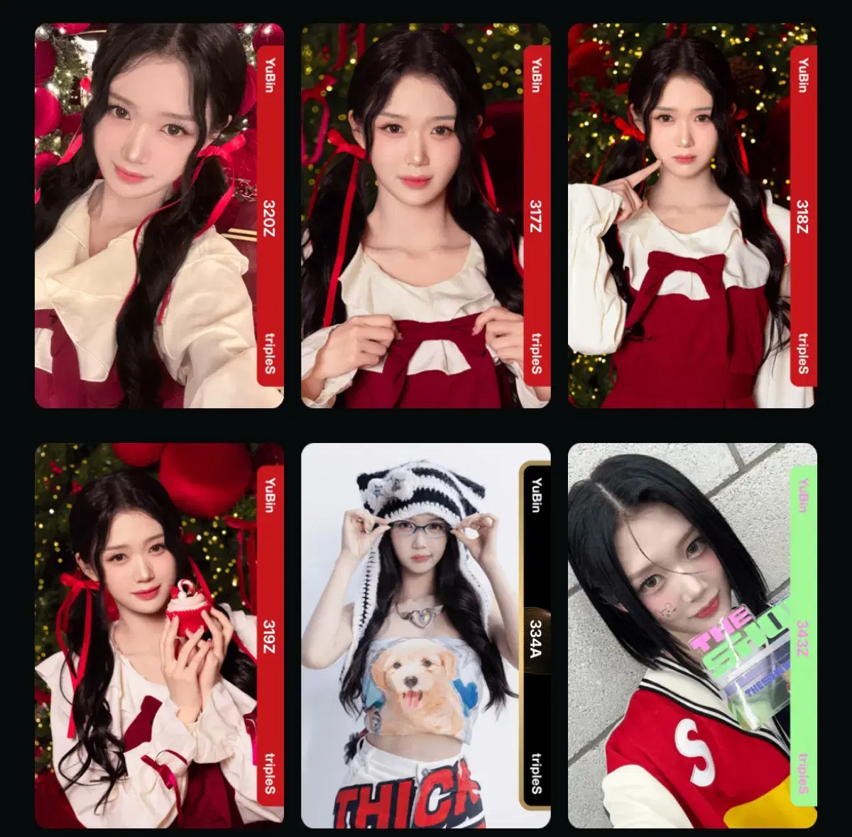 Triples gong yubin sells Christmas sets