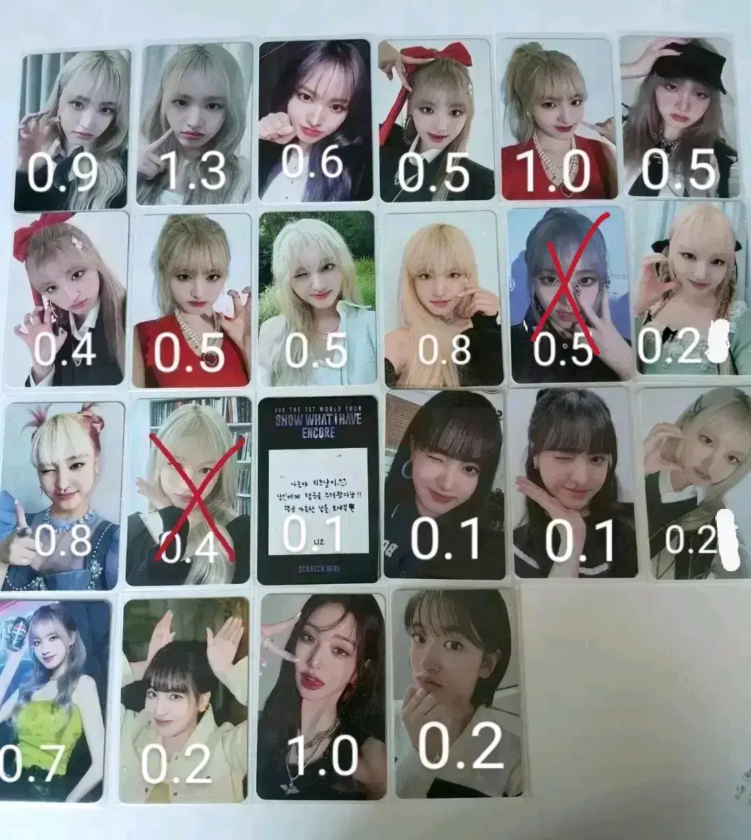 아이브,QWER,유니스,뉴진스 포카 판매