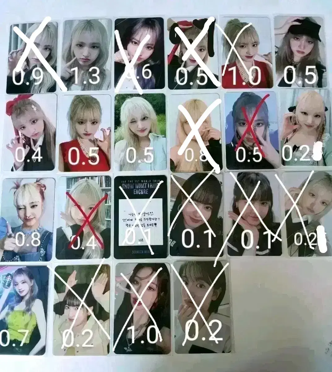 아이브,QWER,유니스,뉴진스 포카 판매