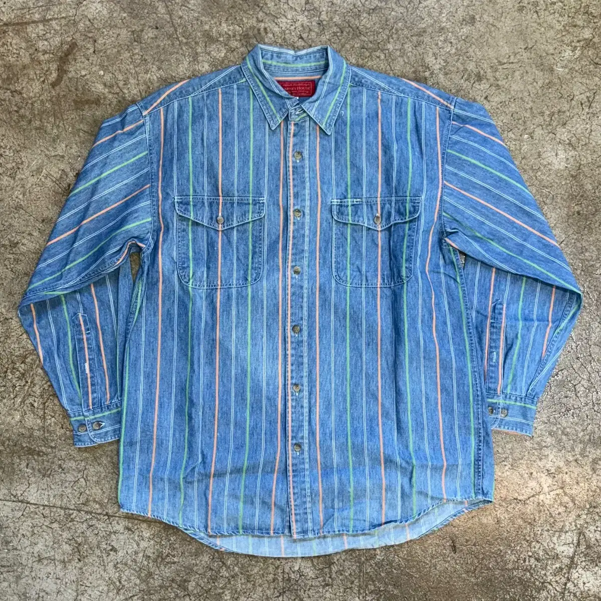 House stripe denim shirt