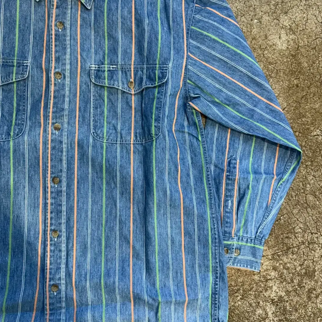 House stripe denim shirt