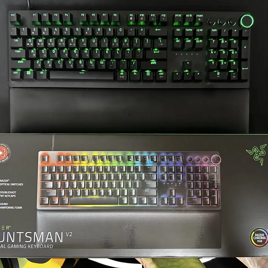 레이저코리아 헌츠맨 V2 리니어 한글 Razer Huntsman V2 L