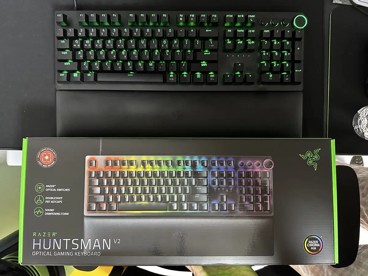 레이저코리아 헌츠맨 V2 리니어 한글 Razer Huntsman V2 L